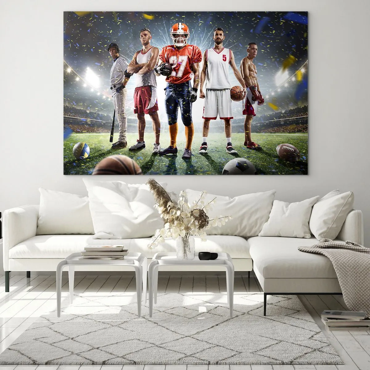 Schilderen op glas - Veldgladiatoren - 120x80 cm