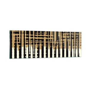 Schilderen op glas - Architecturale abstractie - 90x30 cm