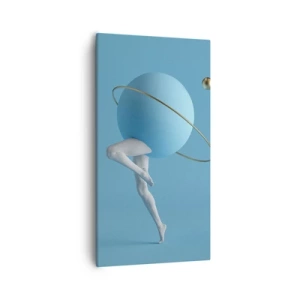 Schilderen op canvas - En de planeten zijn gek geworden - 55x100 cm