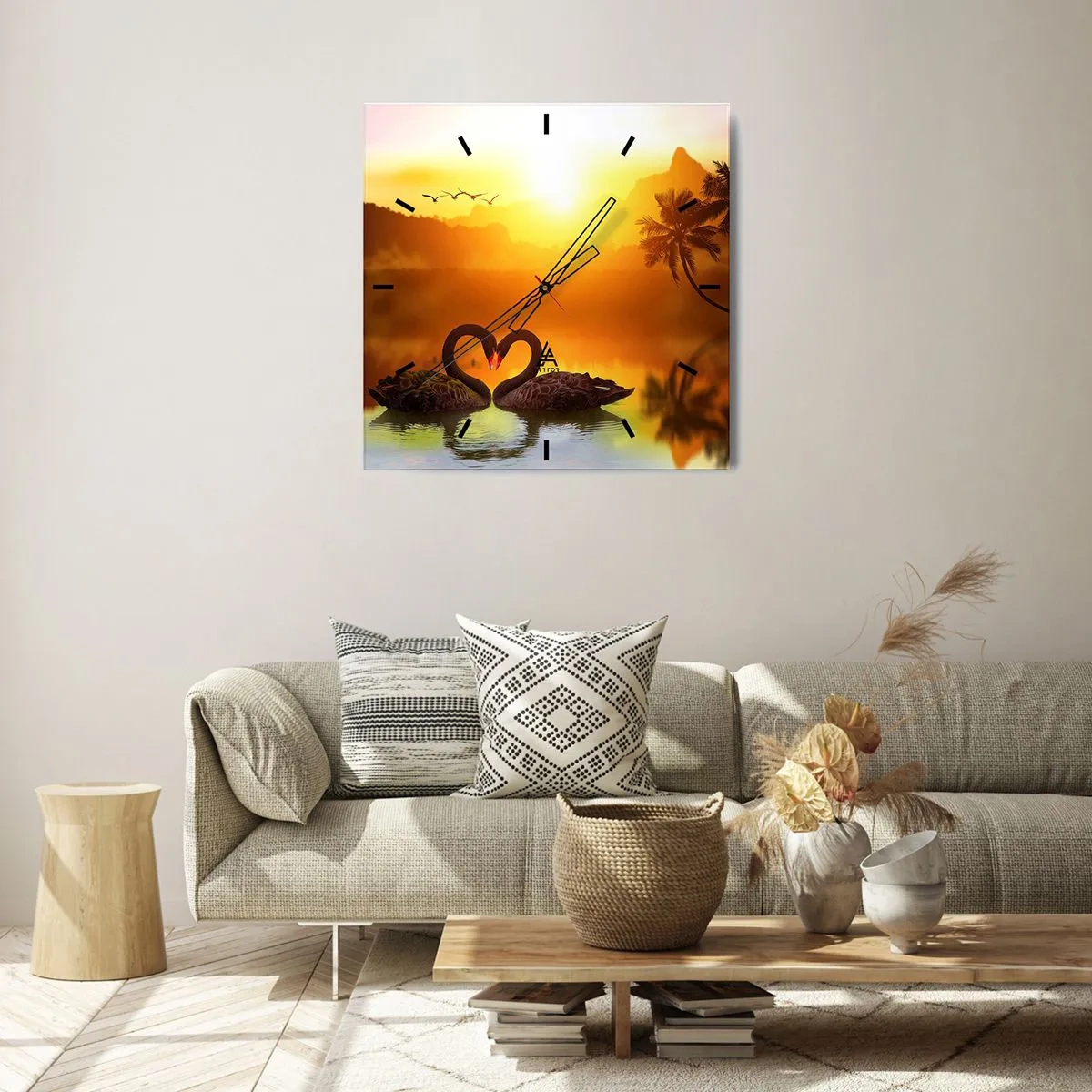 Wandklok - Klok - Alles gaat samen - 40x40 cm