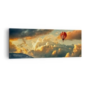 Schilderen op canvas - Ik vlieg omdat ik dat wil - 140x50 cm