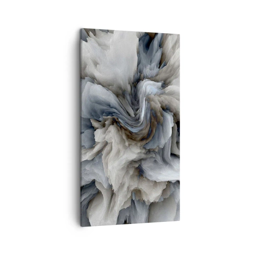 Schilderen op canvas - Steen en bloem - 45x80 cm