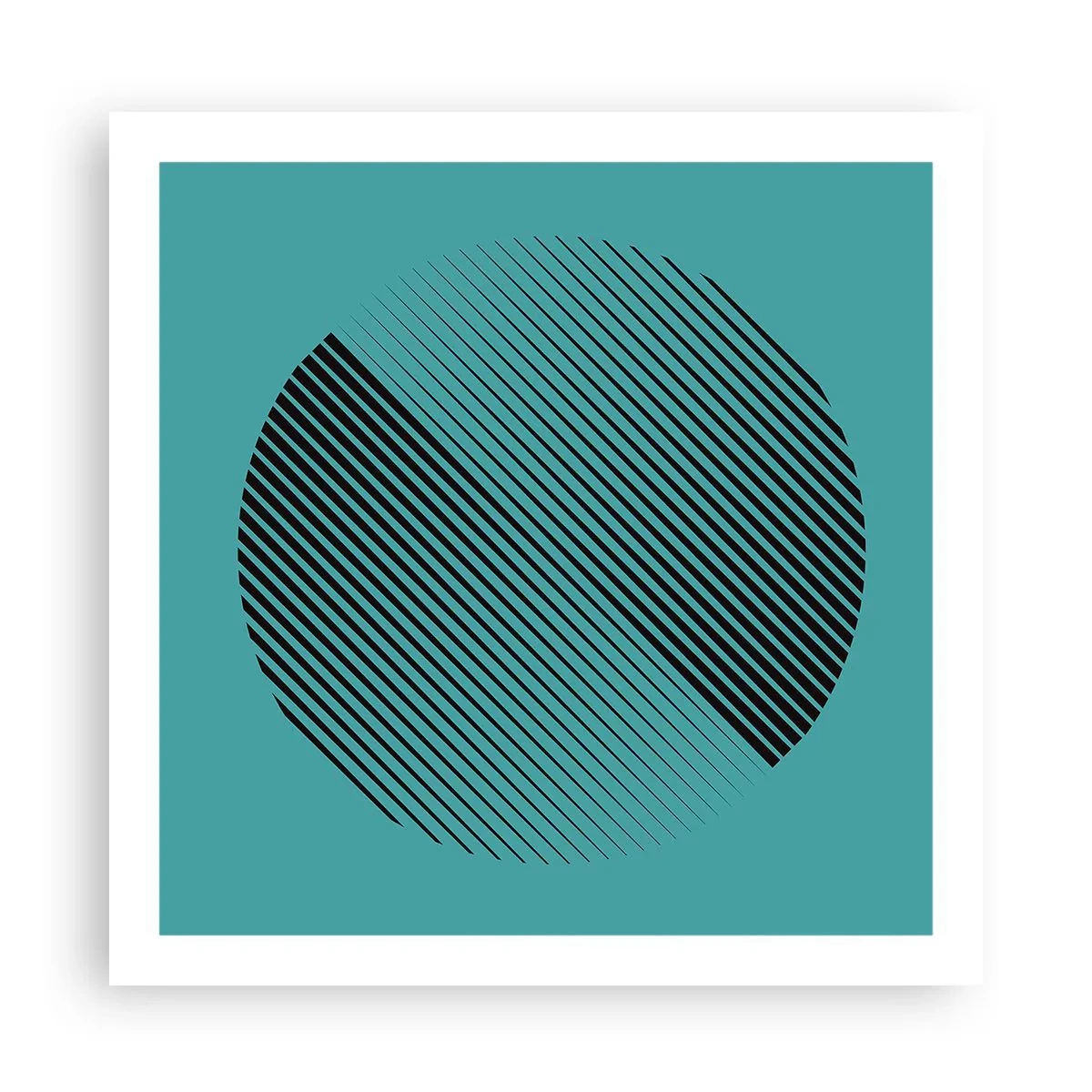 Poster - Cirkel – een geometrische variatie - 60x60 cm