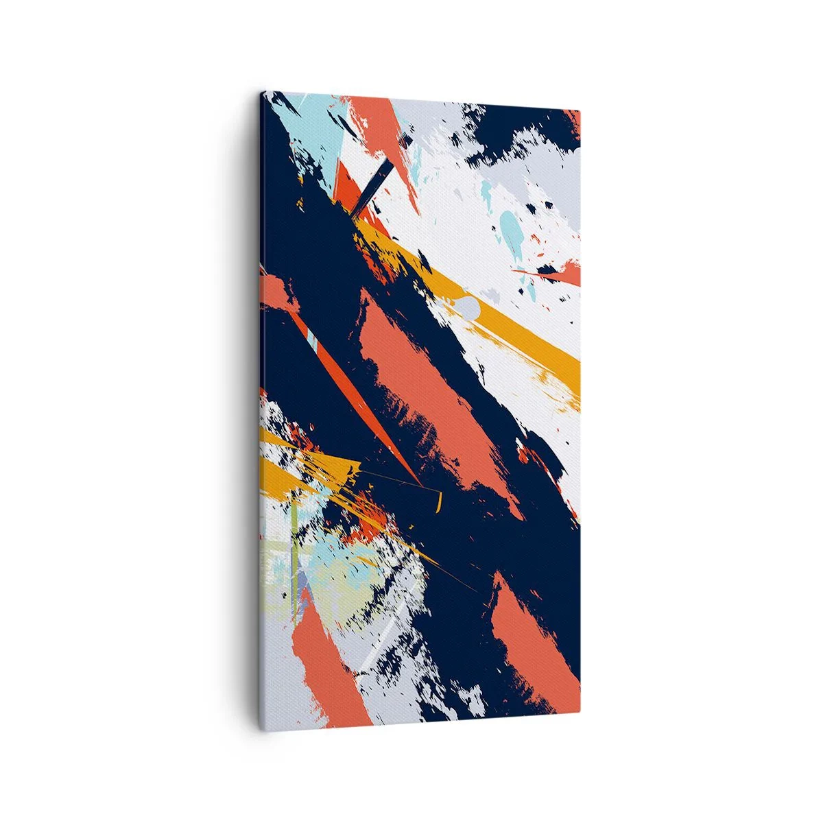 Schilderen op canvas - Dynamische compositie - 45x80 cm