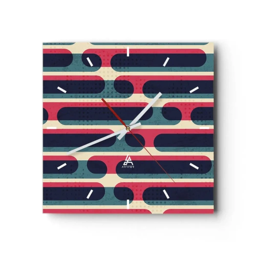 Wandklok - Klok - In de diepte en vooruit - 30x30 cm