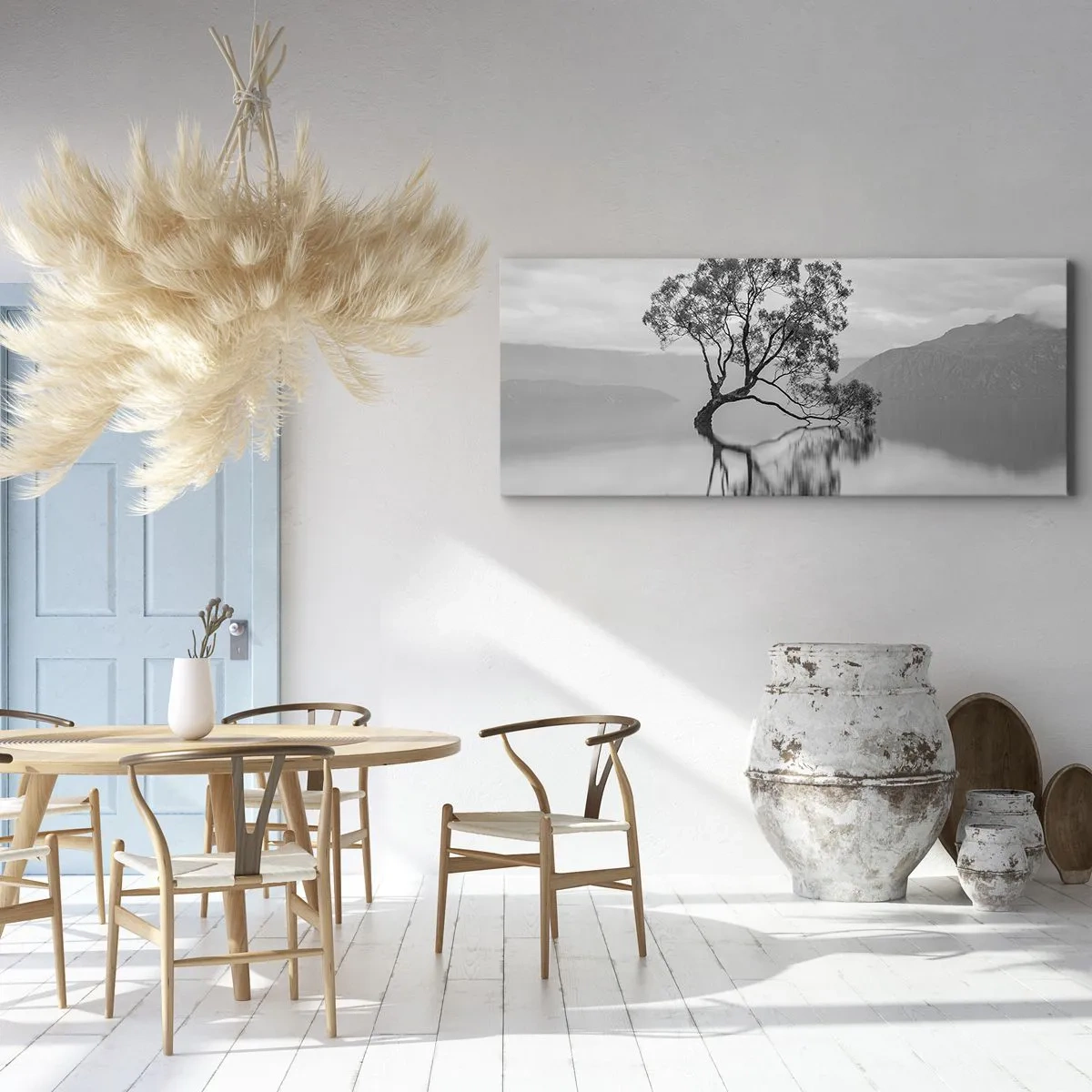 Schilderen op canvas - Er is zo'n land - 100x40 cm