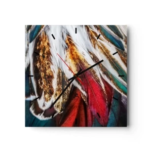 Wandklok - Klok - Geheimen van de vlucht - 30x30 cm
