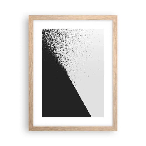 Een poster in een licht eiken lijst - Steeds sneller, meer en meer - 30x40 cm