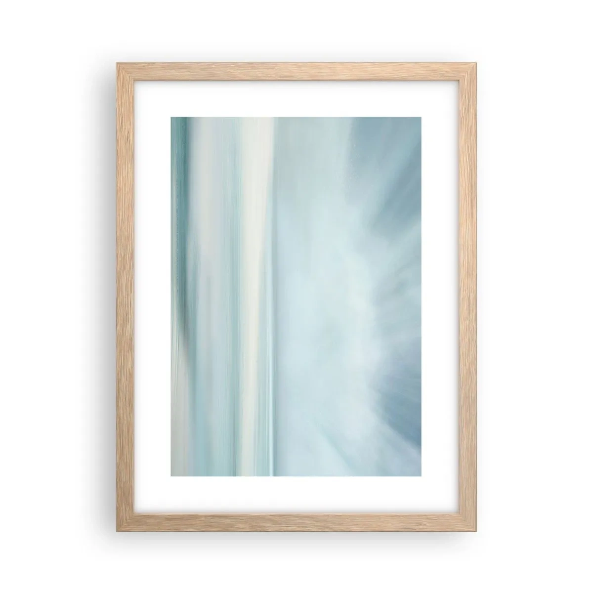 Een poster in een licht eiken lijst - Vrede tot aan de horizon - 30x40 cm