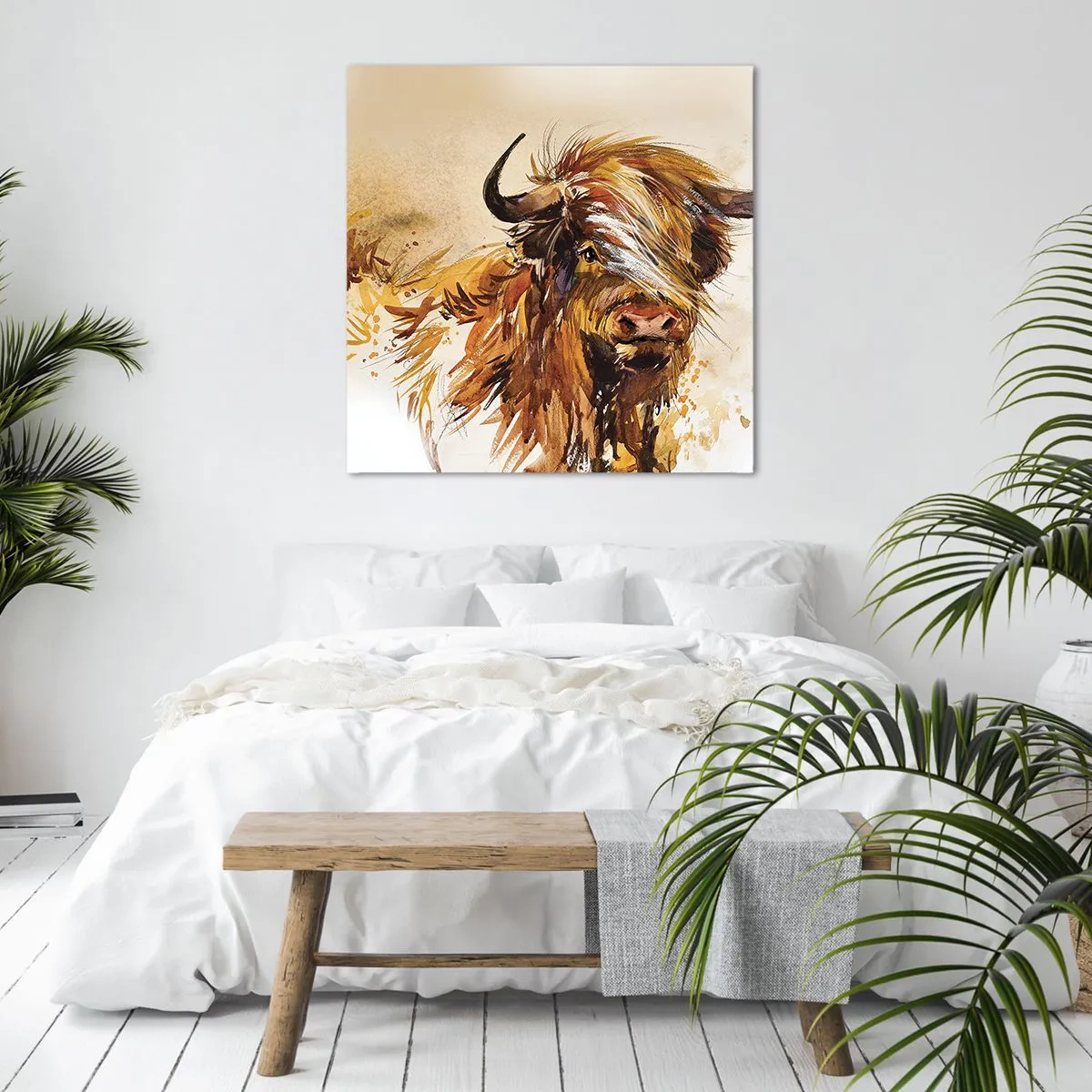 Schilderen op canvas - Trots van de jager - 50x50 cm