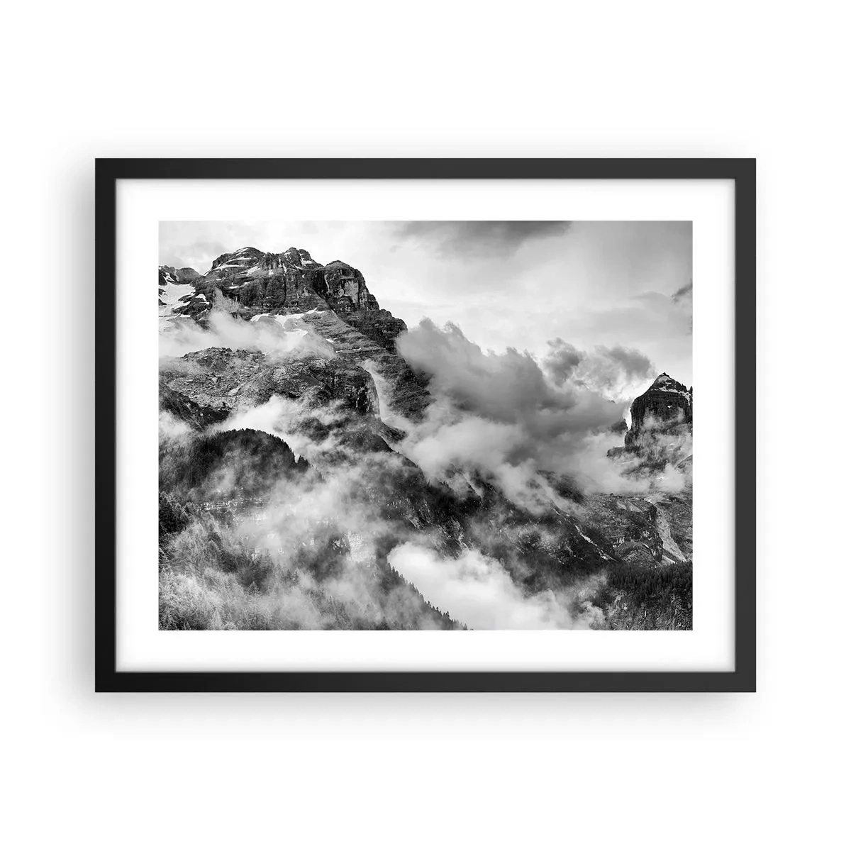 Poster in een zwarte lijst - Mooi en wreed - 50x40 cm