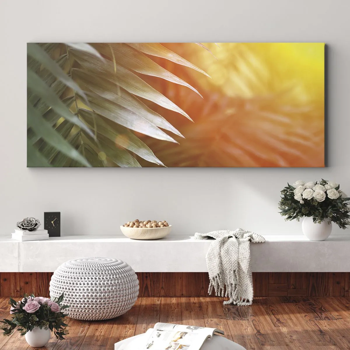 Schilderen op canvas - Ochtend in de jungle - 100x40 cm