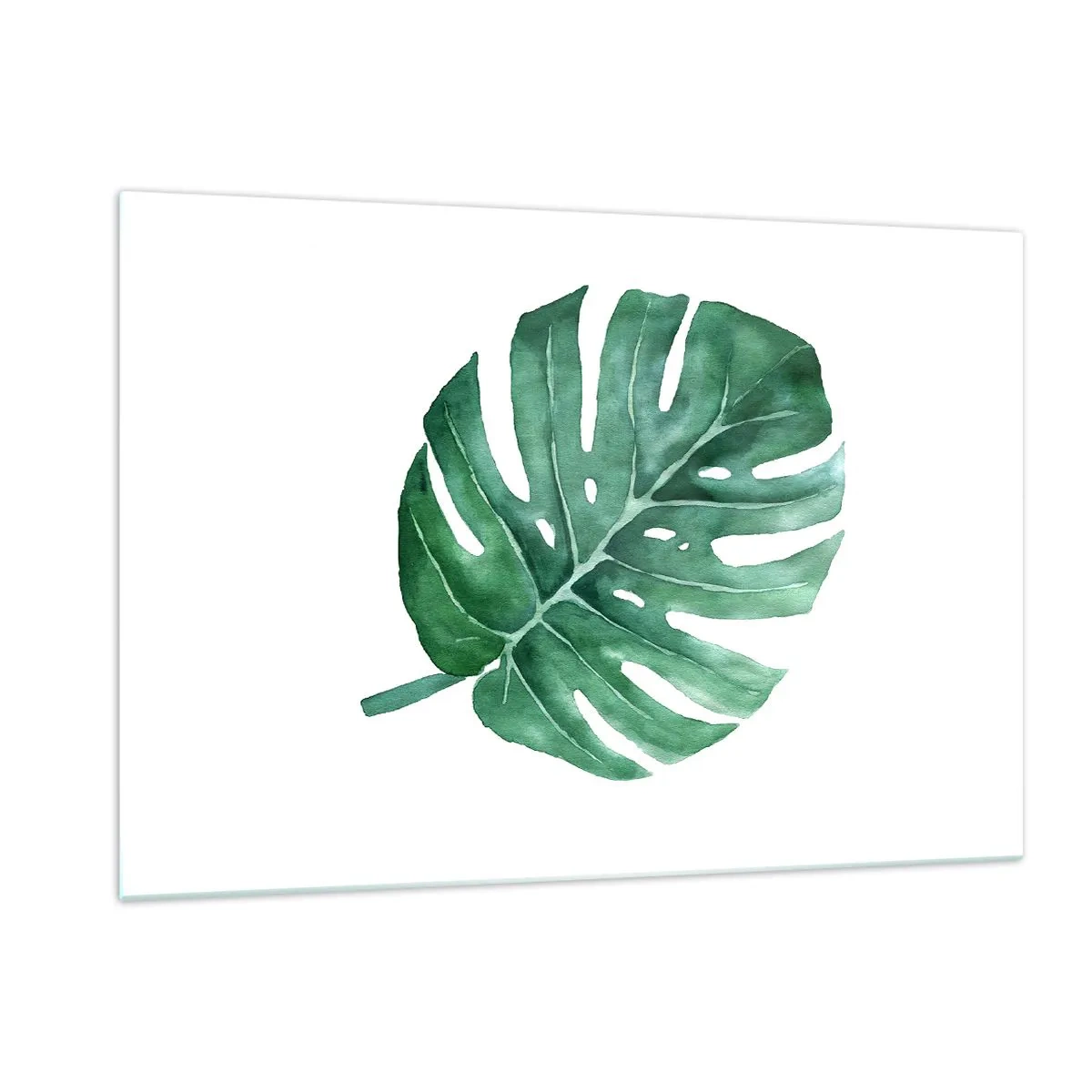 Schilderen op glas - Groen concept - 120x80 cm
