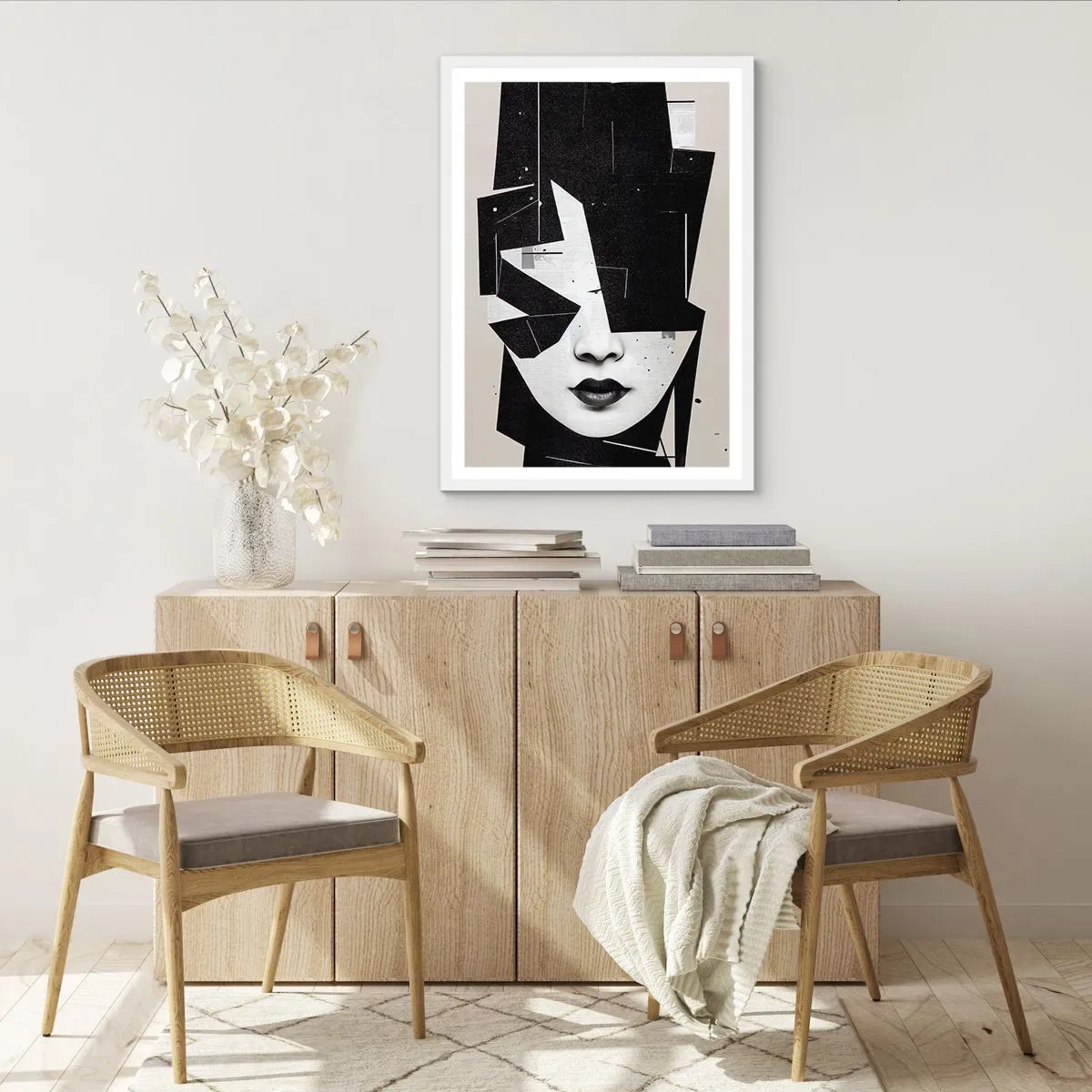 Poster in een witte lijst - Diep verborgen - 30x40 cm