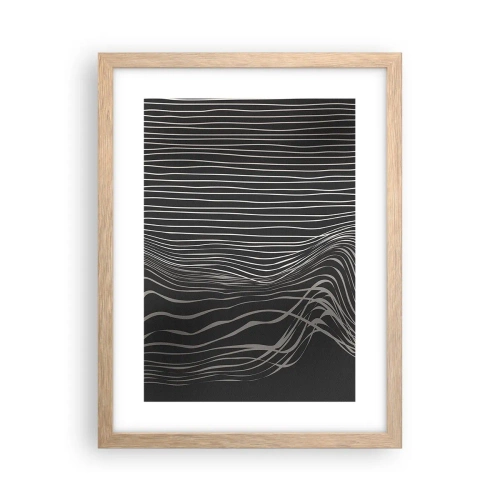 Een poster in een licht eiken lijst - Ritme en accent - 30x40 cm