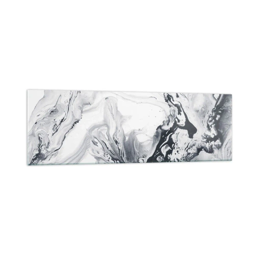 Schilderen op glas - Het binnenste van de aarde - 160x50 cm