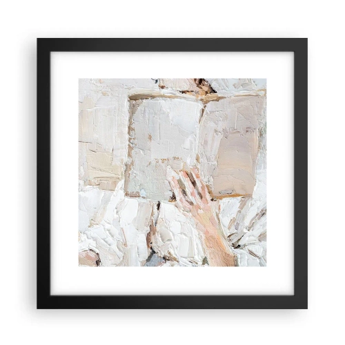 Poster in een zwarte lijst - In een andere wereld - 30x30 cm