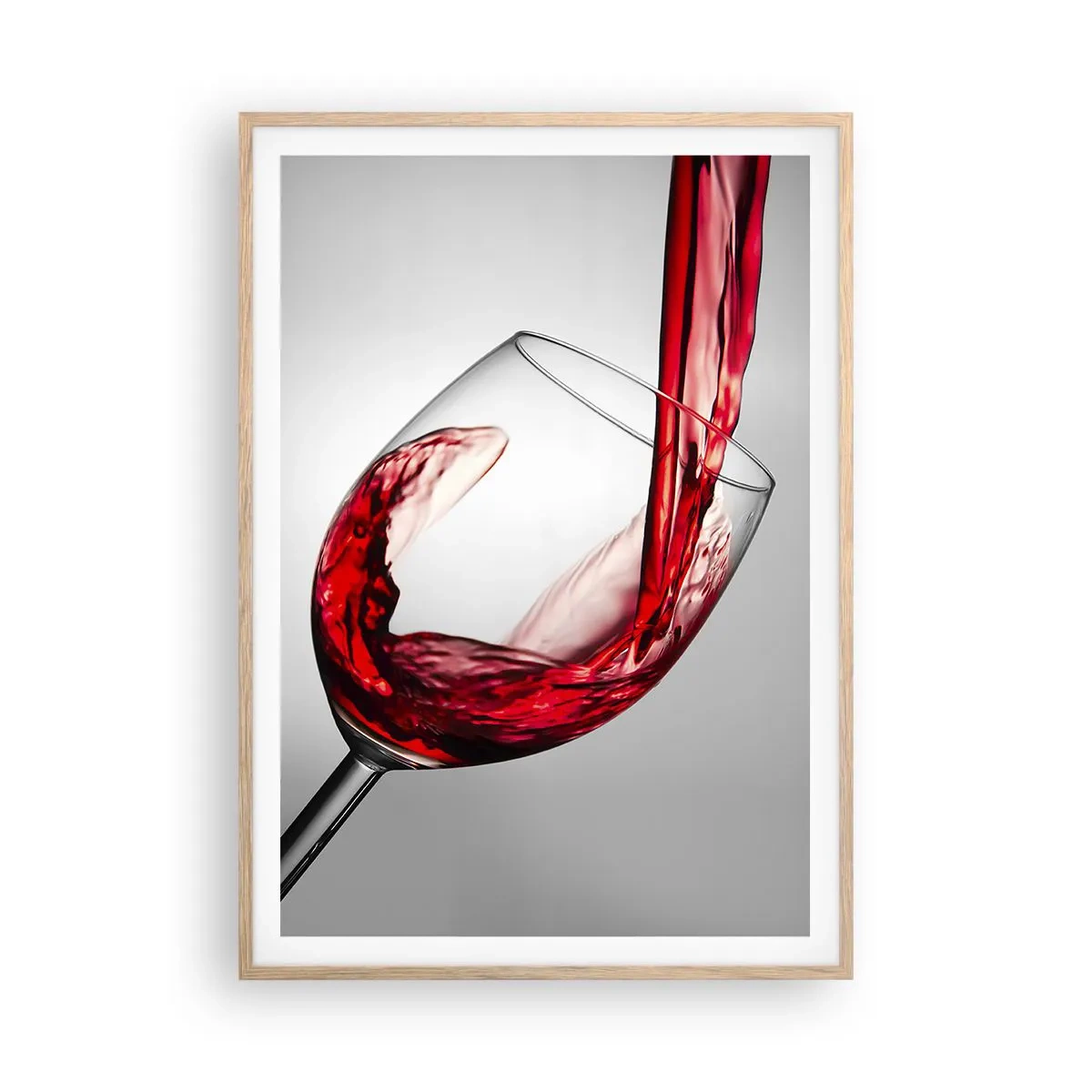 Een poster in een licht eiken lijst - Kleur - beweging - geluid - 70x100 cm