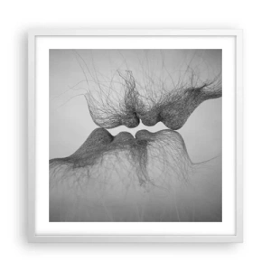 Poster in een witte lijst - Kus van de wind - 50x50 cm
