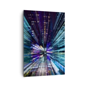 Schilderen op canvas - Overgang naar hyperspace - 70x100 cm