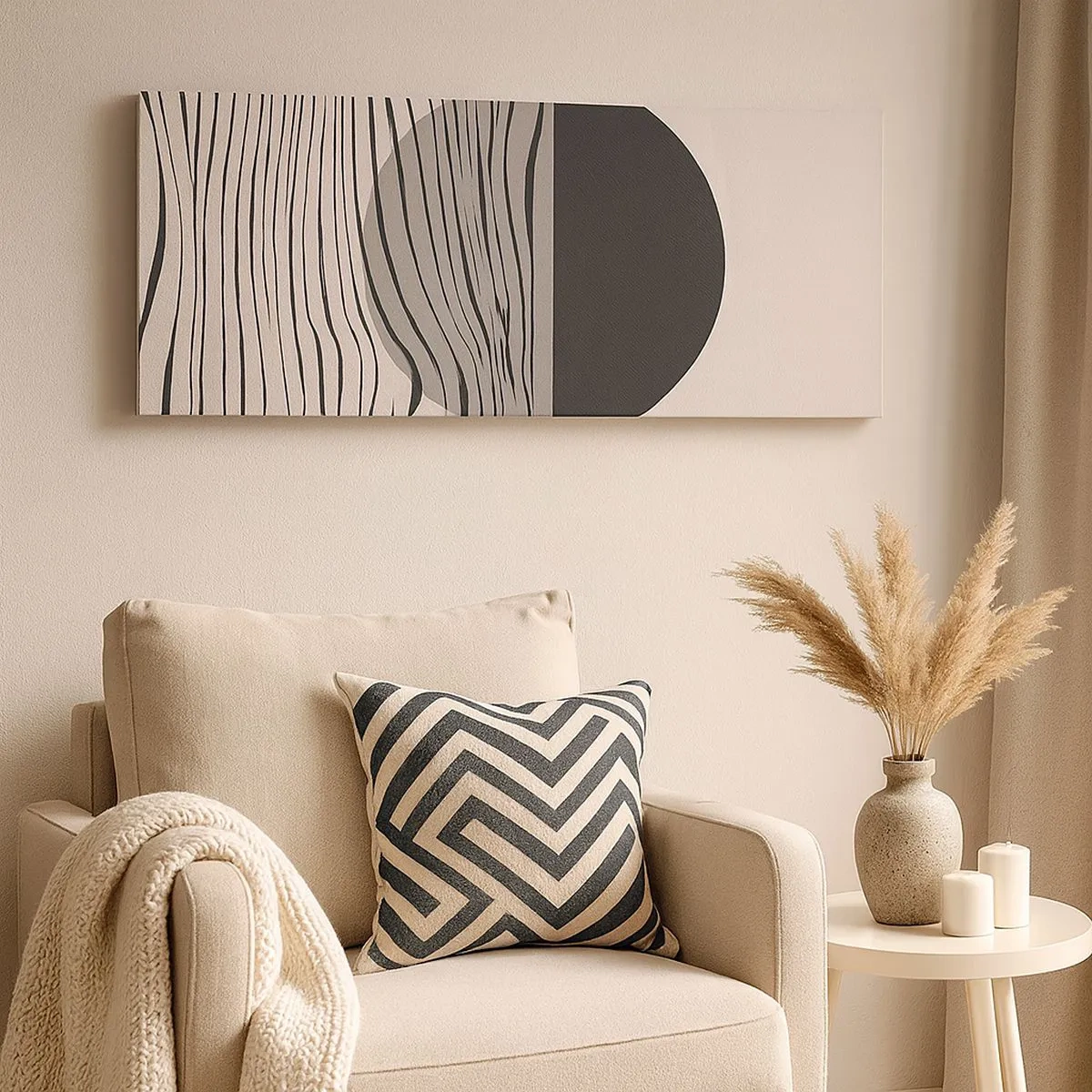 Schilderen op canvas - Halve compositie - 100x40 cm