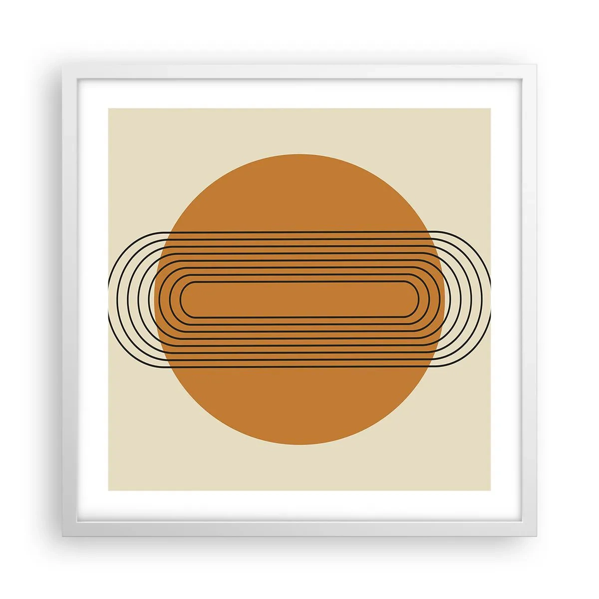 Poster in een witte lijst - Perfect plan - 50x50 cm