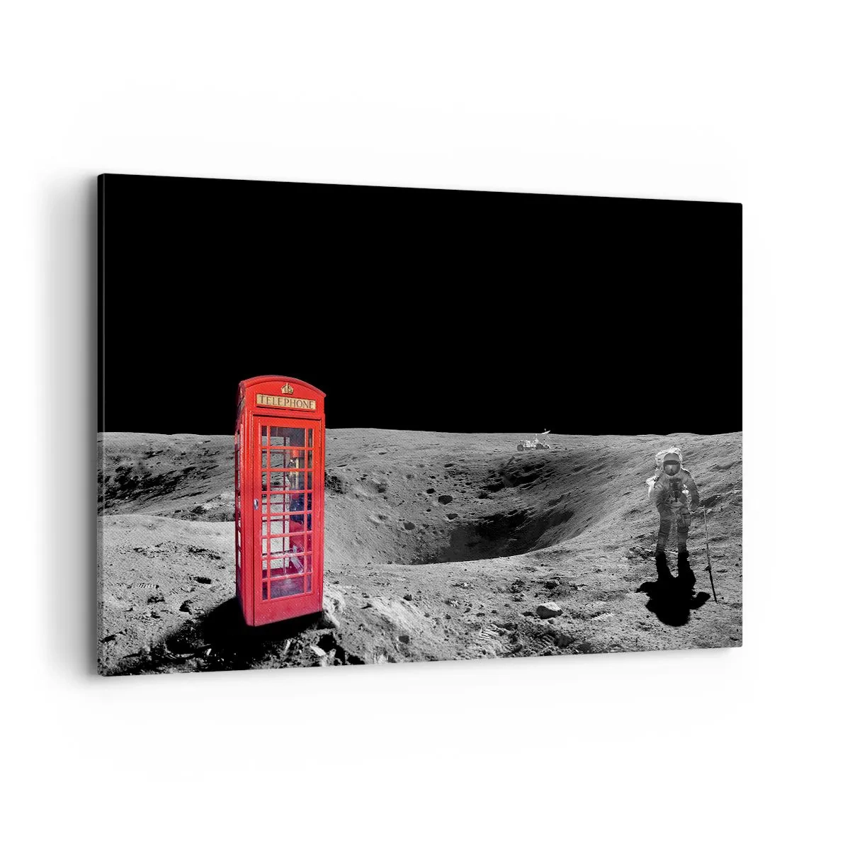 Schilderen op canvas - Een kosmische grap - 120x80 cm