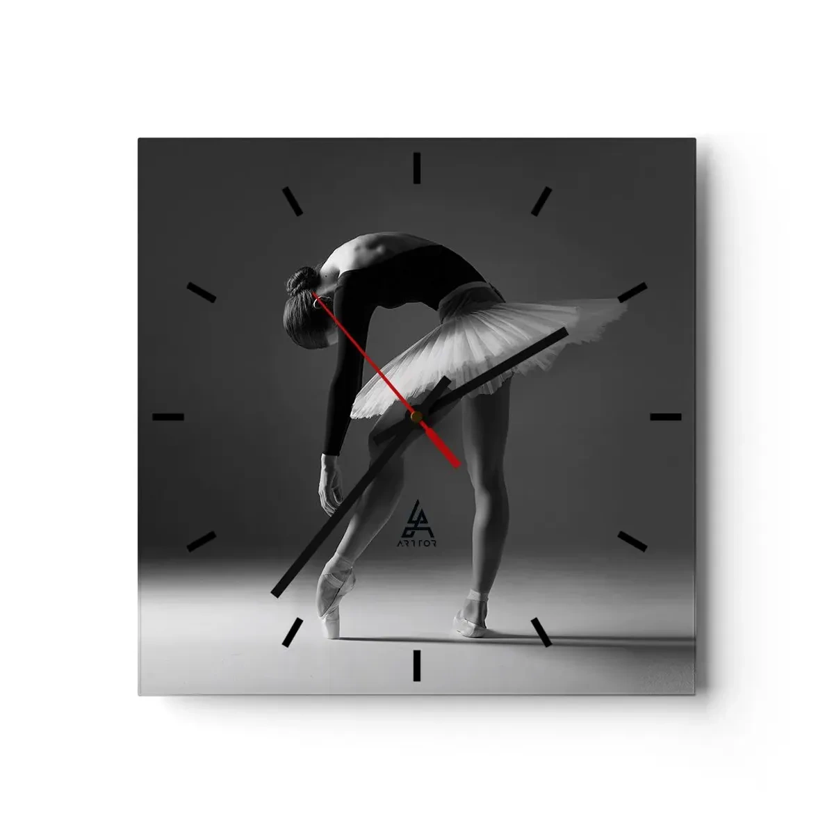 Wandklok - Klok - Bella ballerina - 40x40 cm