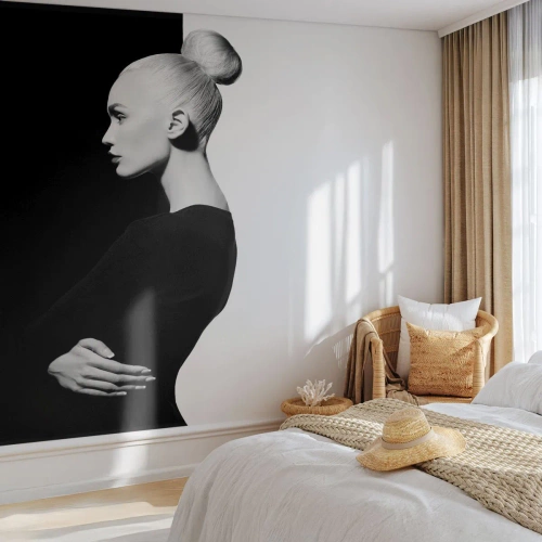 Fotobehang Standard Eco - Gewoon een vrouw - Mode, Vrouw, Elegant - 500x350 cm