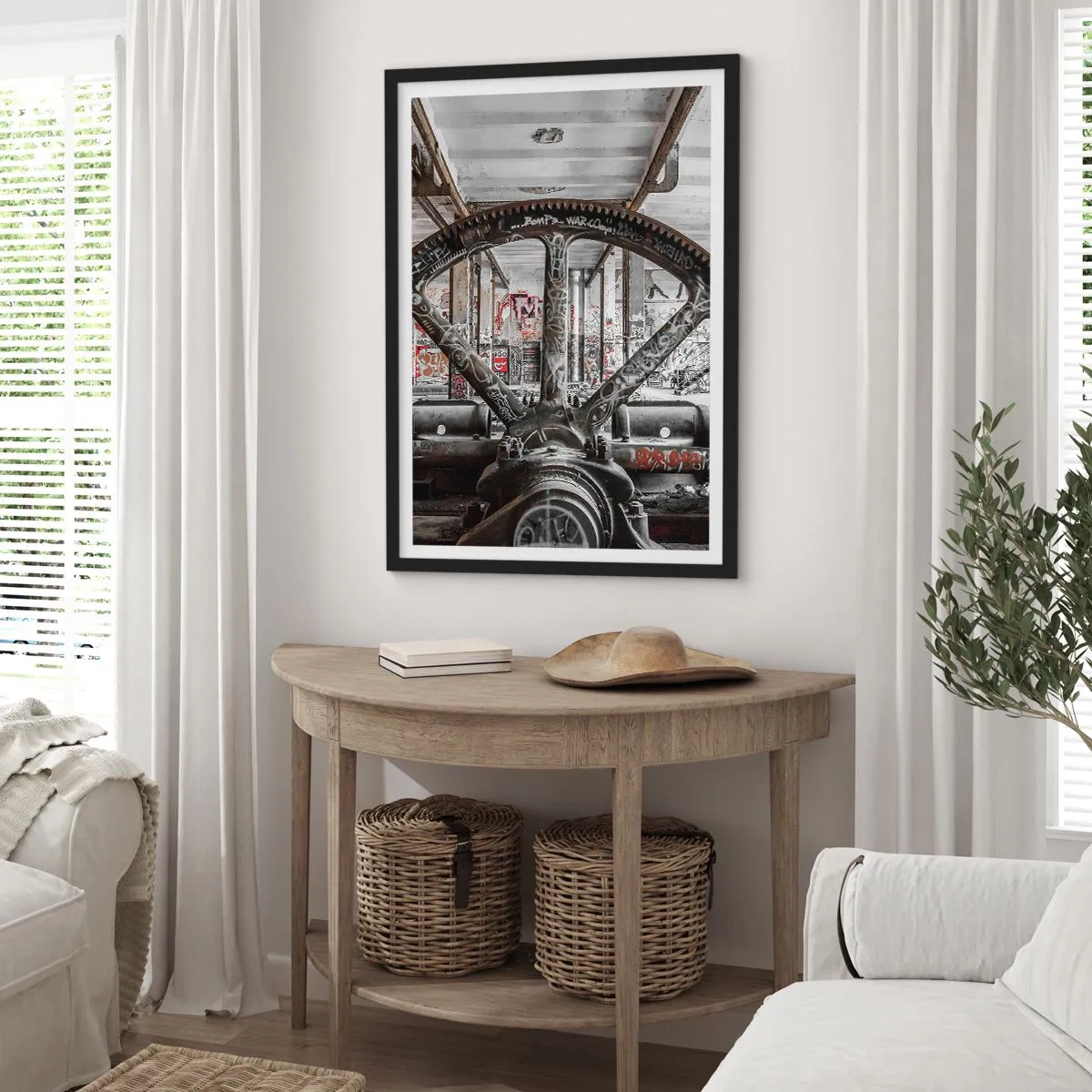 Poster in een zwarte lijst - Het geheime leven van de fabriek - 40x50 cm