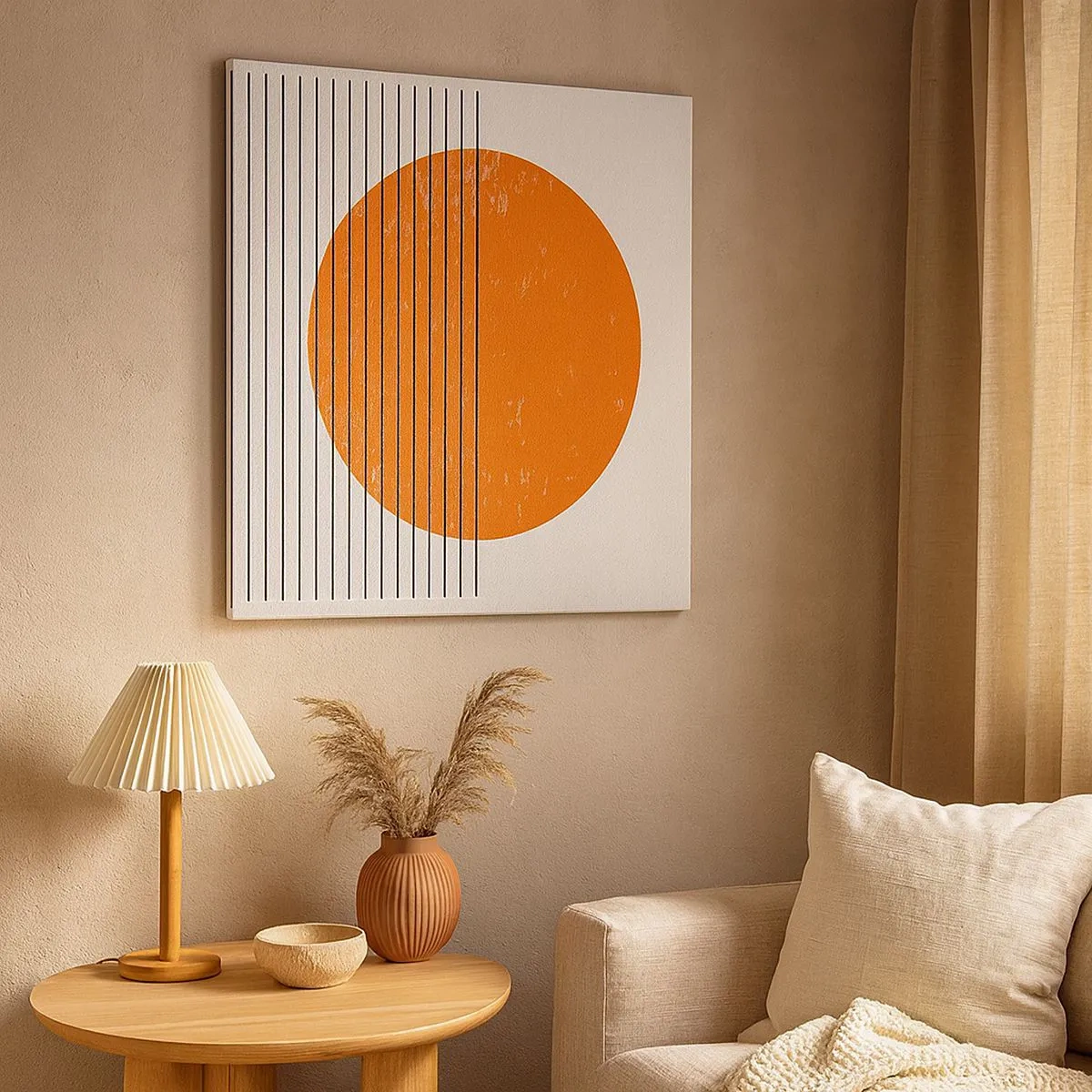 Schilderen op canvas - Altijd de zon - 30x30 cm