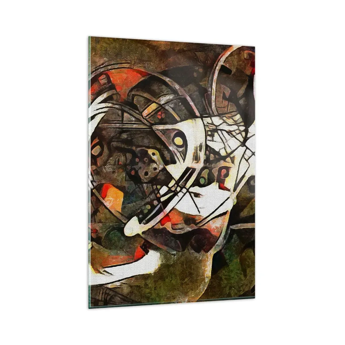 Schilderen op glas - Hoor je het verkeer? - 80x120 cm