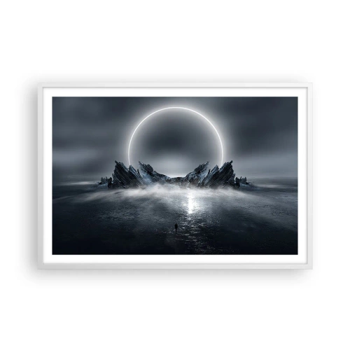 Poster in een witte lijst - Einde van het verhaal - 91x61 cm