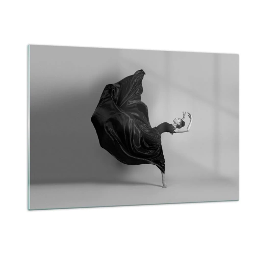 Schilderen op glas - Gevleugeld door muziek - 120x80 cm