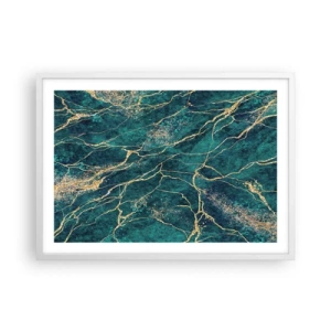 Poster in een witte lijst - Goudmijn - 70x50 cm