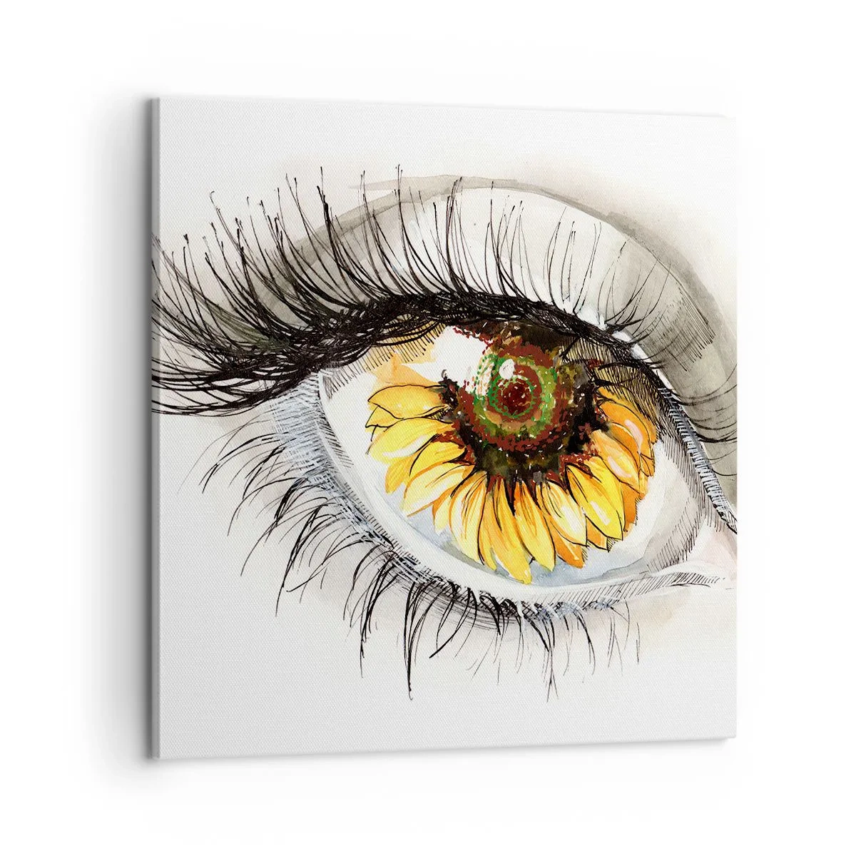 Schilderen op canvas - Een look zo warm als de zomer - 60x60 cm