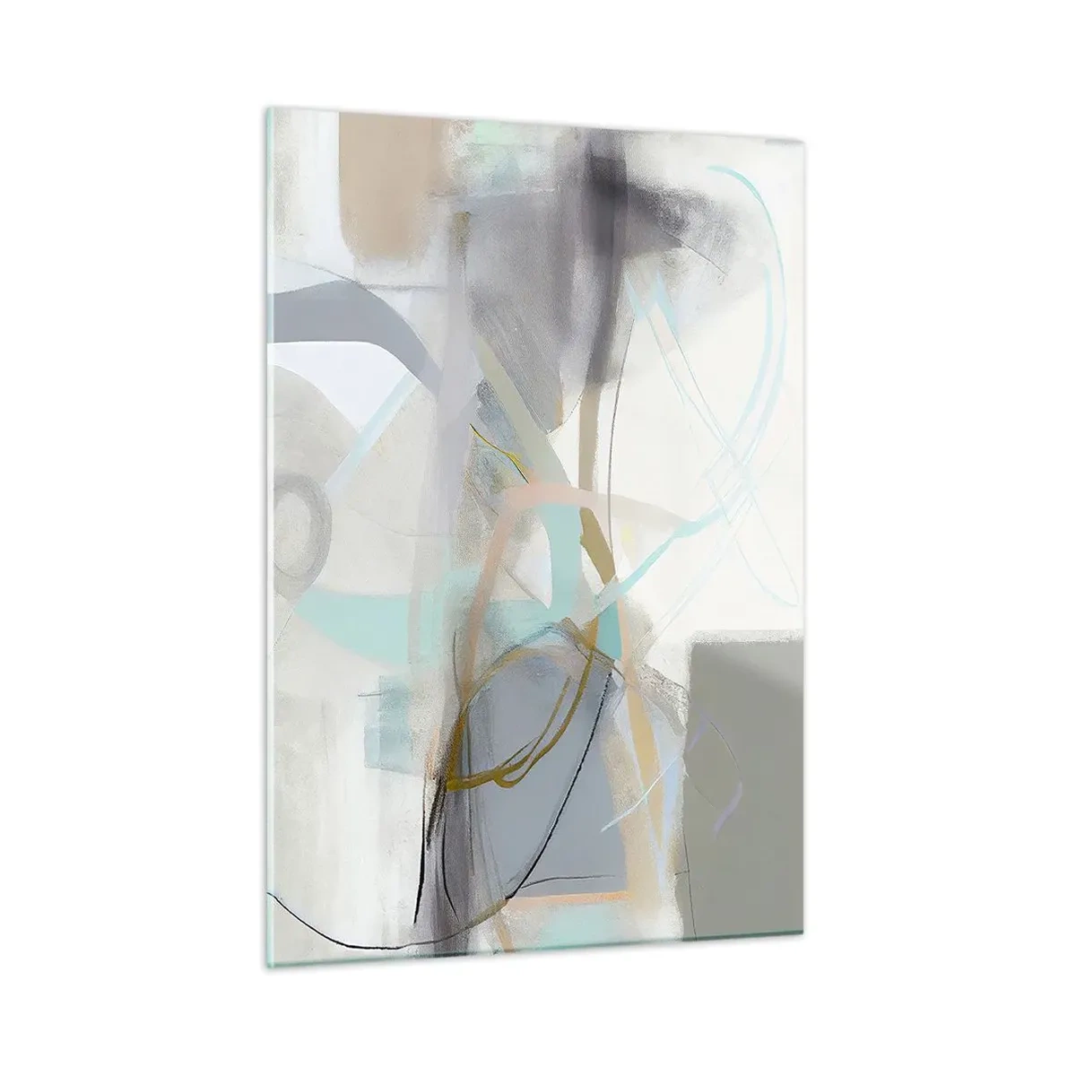 Schilderen op glas - Mistige abstractie - 50x70 cm