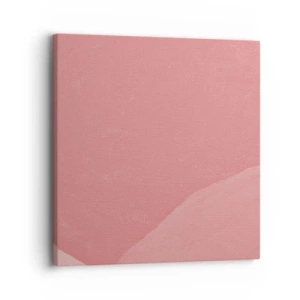 Schilderen op canvas - Organische compositie in roze - 30x30 cm