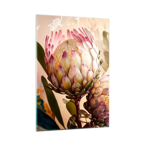 Schilderen op glas - Teeder omarmd - 50x70 cm