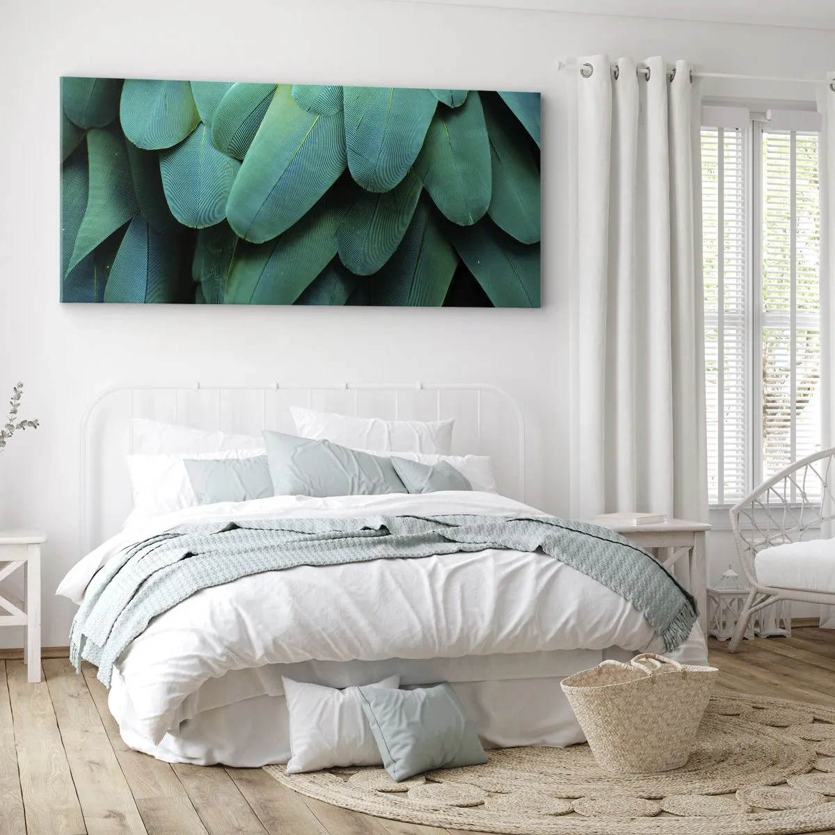 Schilderen op canvas - Papegaaiachtige precisie - 100x40 cm
