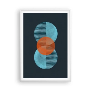 Poster in een witte lijst - Symmetrische compositie - 70x100 cm