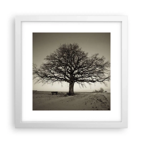 Poster in een witte lijst - Van hier tot in de eeuwigheid - 30x30 cm