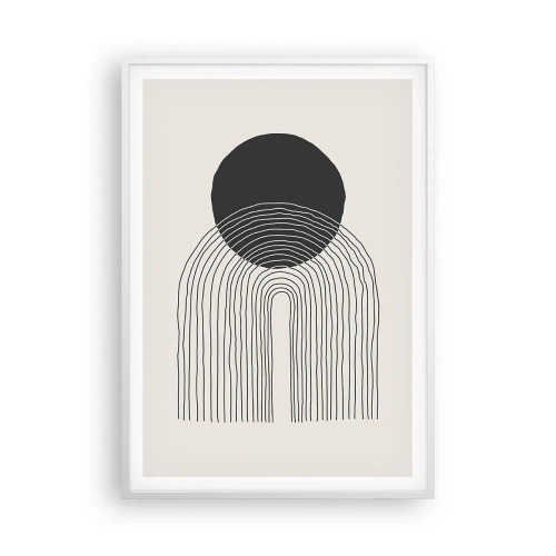 Poster in een witte lijst - Bibberen en vertrouwen - 70x100 cm