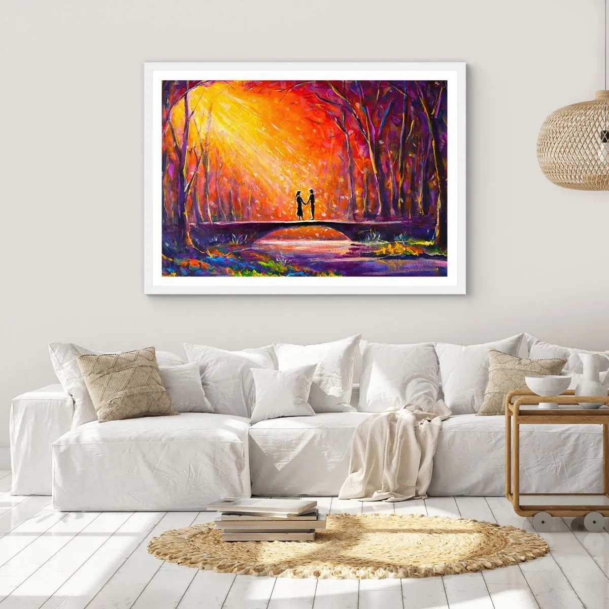 Poster in een witte lijst - De hemel houdt ook van hen - 70x50 cm