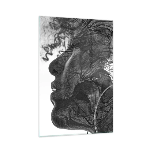 Schilderen op glas - Verstrikt in dromen - 80x120 cm