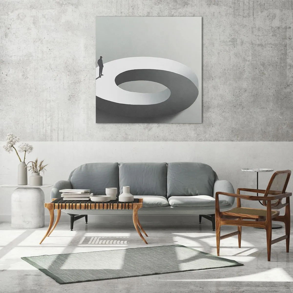 Schilderen op glas - En wees hier slim - 60x60 cm