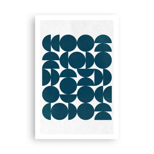 Poster - Cirkels en halfcirkels - 61x91 cm
