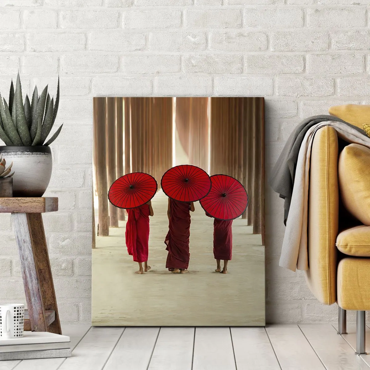 Schilderen op canvas - Op weg naar het Zuivere Land - 50x70 cm
