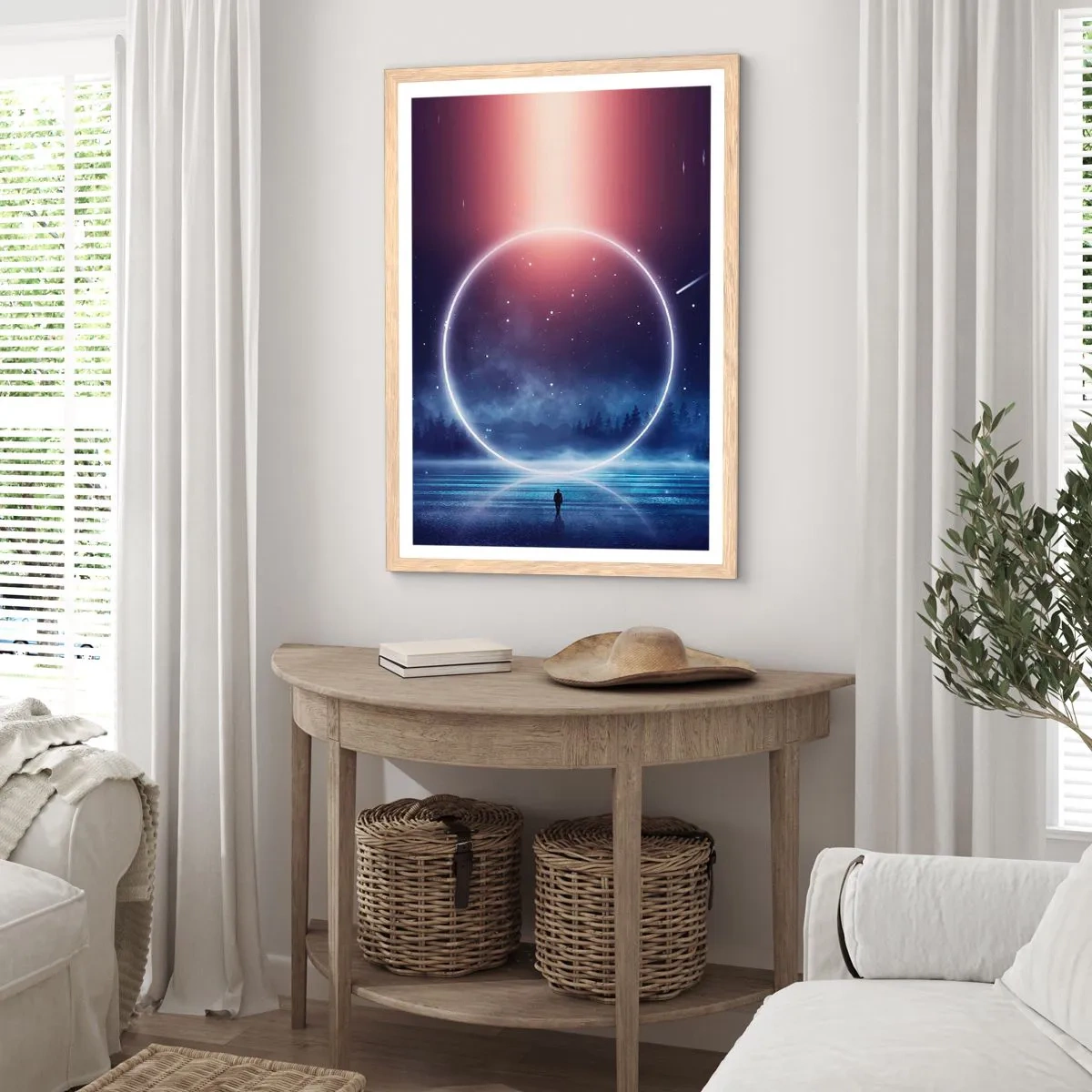 Een poster in een licht eiken lijst - Ze zijn er al... - 61x91 cm