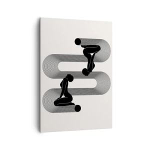 Schilderen op canvas - Sensuele symmetrie - 50x70 cm